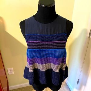 Risto silk and woven top